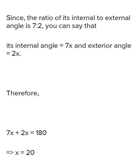 An exterior angle and the interior angle of a regular polygon are in ...