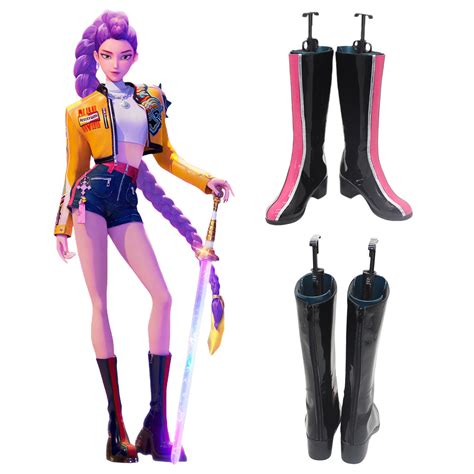 Kpop Demon Hunters Rumi Black Shoes Cosplay Boots - Gcosplay