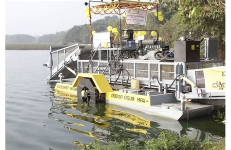 Autocracy Machinery Deploys Aquatic De-Weeder for Bengaluru Lake ...