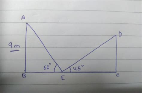 a path separates two walls. a ladder leaning against one wall rest at a ...