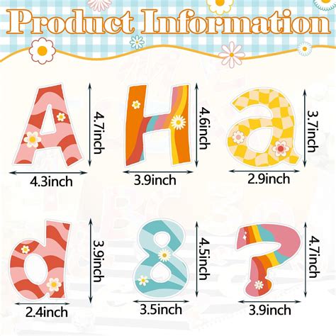 Harloon 216 Pcs Groovy Bulletin Board Letter 4 Inch India | Ubuy