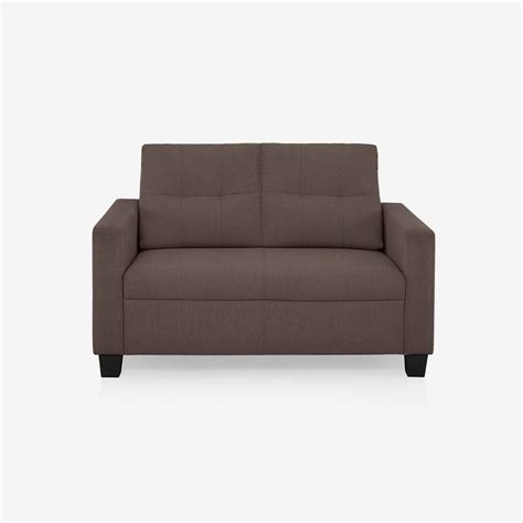 Buy Ease Saddle Brown Fabric 2 Seater Sofa Online and Get Upto 25% Off ...
