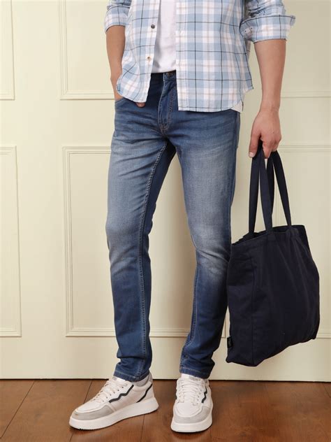 Faded Tapered Fit Jeans | Blue – Wrogn