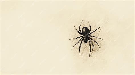Premium Photo | Baby Black Widow Textbook Illustration