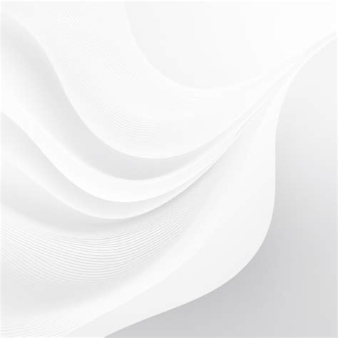 White curved line abstract background | Premium AI-generated image
