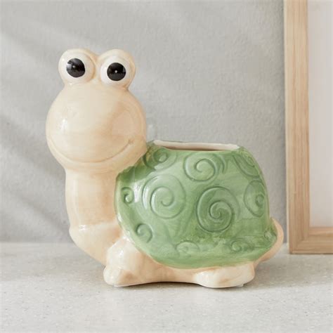 Buy Gloria Seasons Ceramic Turtle Planter from Home Centre at just INR ...