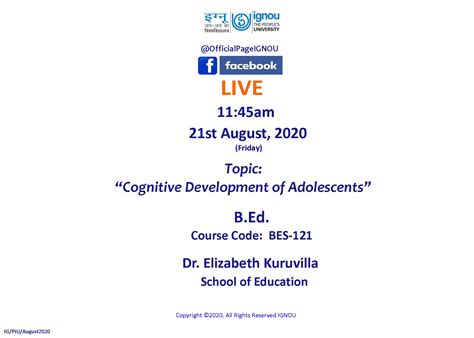 IGNOU-RC-Delhi-1 - Student Corner - Online Counselling/Lecture Schedule ...