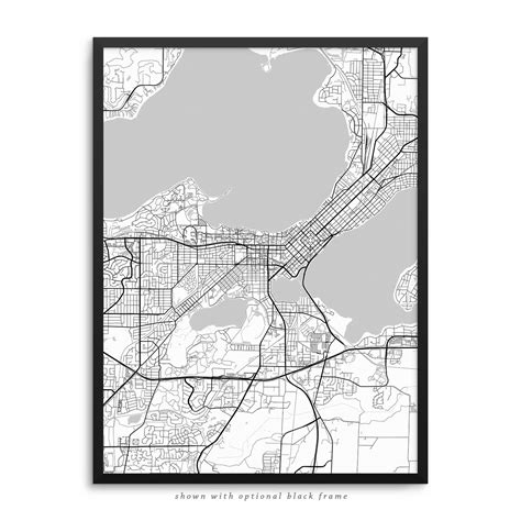 Madison Wisconsin Poster - City Map Decor