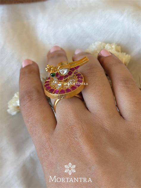 Buy Jadau Kundan Rings Online | Big Kundan Rings | Gold Plated Rings ...