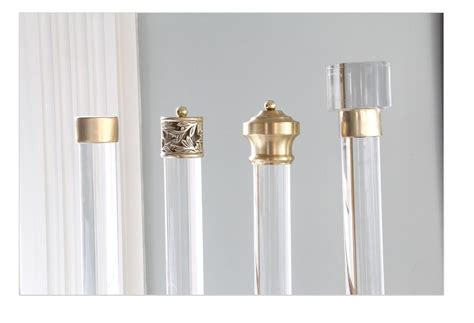 2 Inch Diameter Lucite Curtain Rod, Lucite Drapery Rod, Round Clear ...
