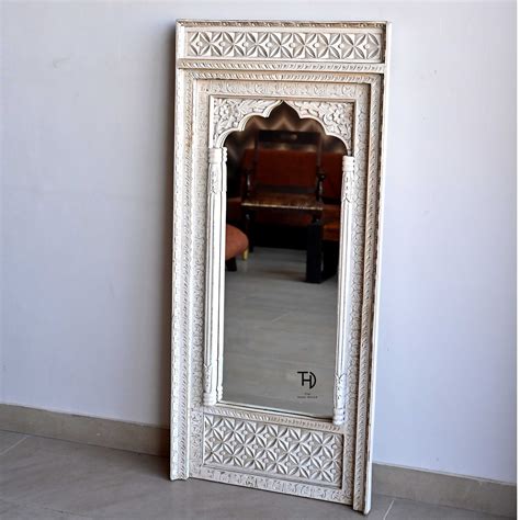 Buy Jharokha Mirror Frame White Online in India | The Home Dekor