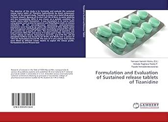Formulation and Evaluation of Sustained release tablets of Tizanidine ...