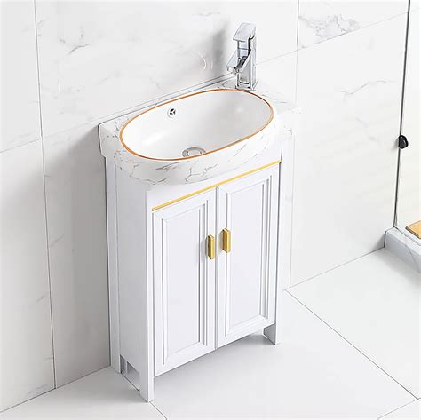 Narrow Bathroom Vanity Units 21.6 In. W Modern Floating Bathroom
