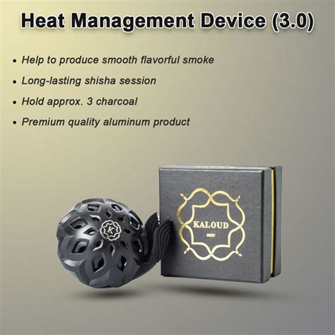 Buy Hookah Heat Management Device (HMD) 3.0 - Black – shopdop.in