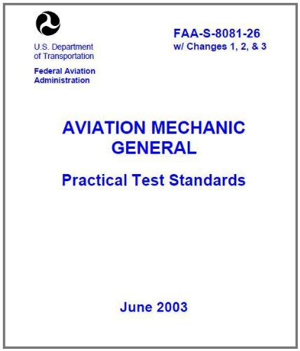 AVIATION MECHANIC GENERAL Practical Test Standards, Plus 500 free US ...