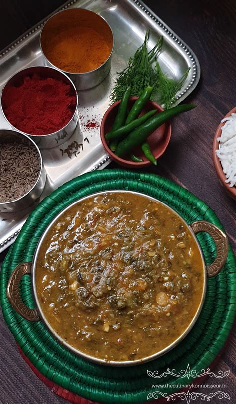 Sindhi Sai Bhaji – One Pot Greens Curry – The Culinary Konnoisseur