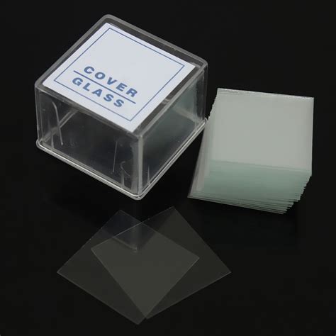 FZN Pre-Cleaned Square Microscope Glass Cover Slides Coverslips,18 mm x ...
