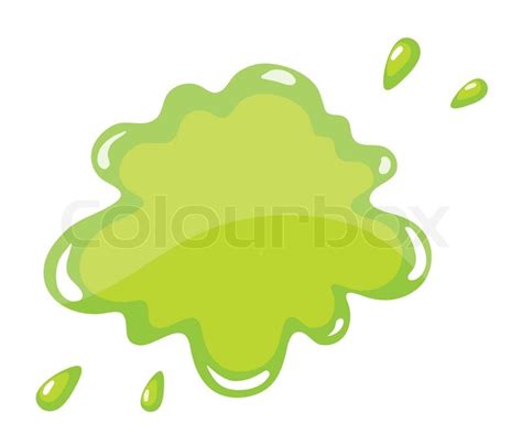 A green color splash | Stock vector | Colourbox