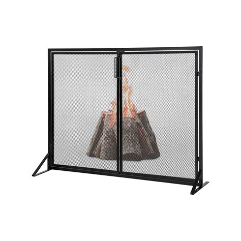 Buy ARTETHYS Upgrade Fireplace Screen with 2 Magnetic Wrought Iron Mesh ...