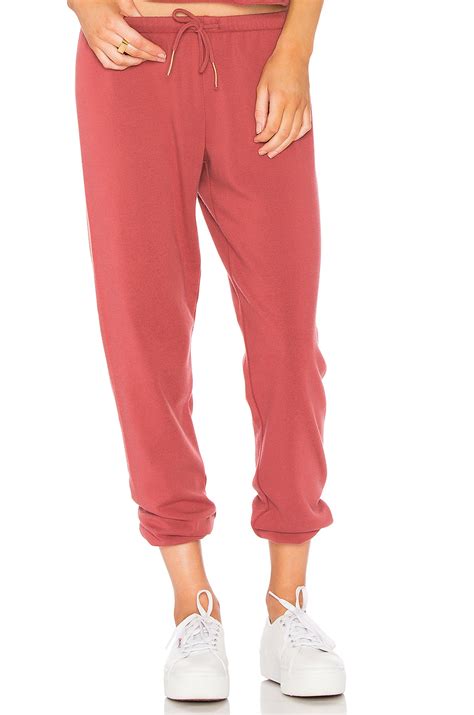 Spiritual Gangster Heart Embroidery Favorite Sweatpant in Dusty Cedar ...