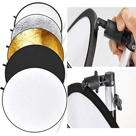 Powerpak 110cm/42 inch 5 in 1 Photography Camera Reflector Collapsible ...
