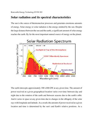 Energy from biomass and biogas - Renewable Energy Technology EVNS 503 ...
