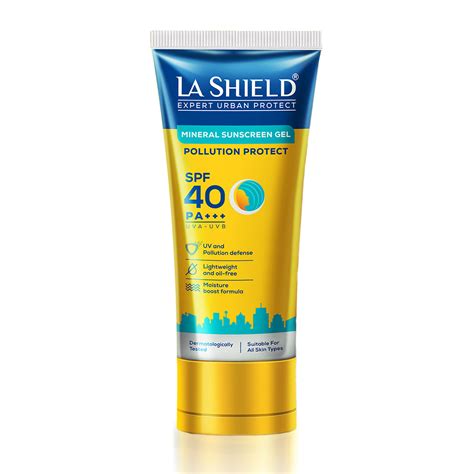 La Shield Pollution Protect SPF 40 Mineral Sunscreen Lightweight & Oil ...