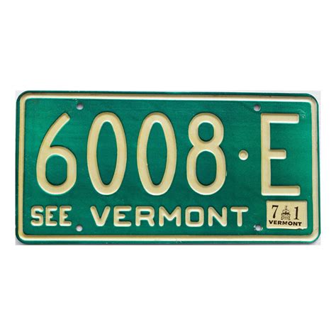 License Plates Vermont at Jana Bowers blog
