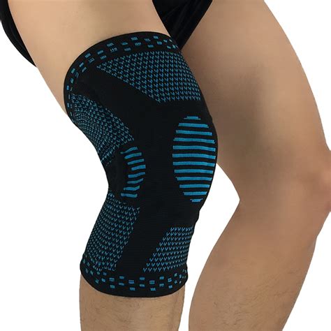 Nylon Knee Brace Support Compression Sleeve Pad Gym Joint Pain Relief ...