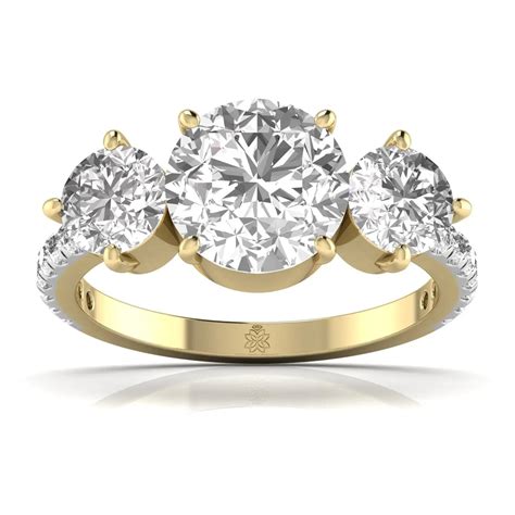 Buy 2 Carat Classic Lab Grown Diamond Engagement Ring | Ivana Jewels