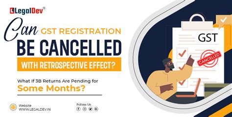 Can GST Registration Be Cancelled with Retrospective Effect? What If 3B ...