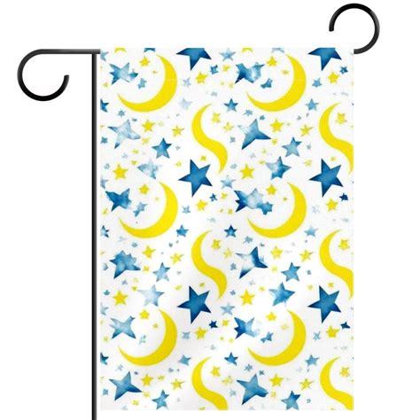 NUEAHEDN Stars and Moon Flags for Outside Decoration, Yard Outdoor ...