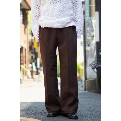 1970〜80s brown easy slacks 【COOT-3373】 | cv