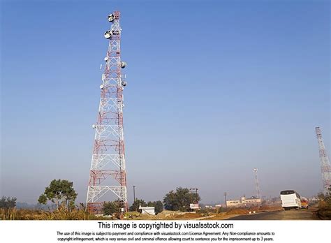 Metal tower or turret telecommunications satellite dishes In Haryana India