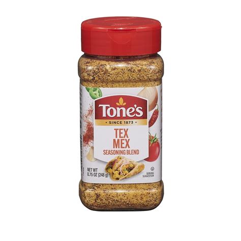 Tone's Spicy Tex Mex Seasoning Blend, Dry Cooking Spices (8.75 Ounce ...