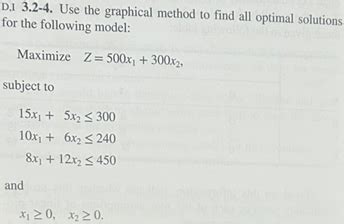 Image result for Graphical Method Solutions