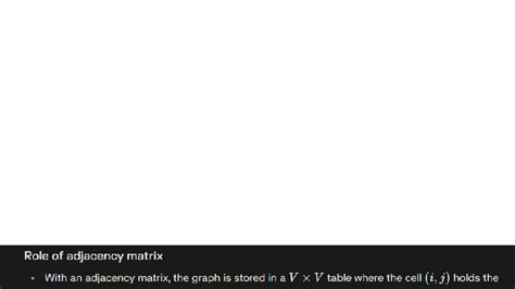 CS 101: Adjacency Matrix vs. Adjacency List in Graph Theory - Studocu