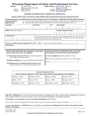 Fillable Online dsps wi Redetermination Form National - Fill Online ...