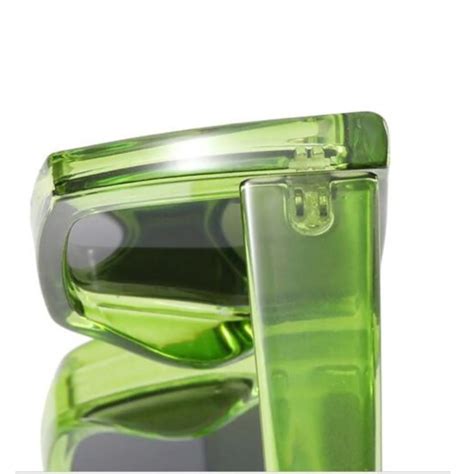 4Flaunt Futuristic Series Street Wear Y2K Rectangle Sunglasses - Neon Green