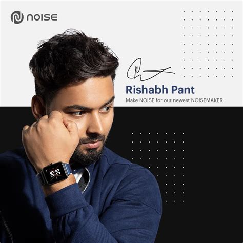 Noise signs Rishabh Pant as brand ambassador for smartwatch category