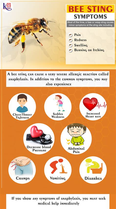 Bee Sting Allergy: Symptoms of Anaphylaxis