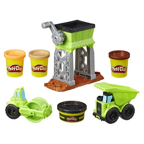 Play-Doh Wheels Gravel Yard Construction Toy with Non-Toxic Pavement ...