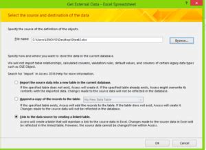 Image result for Import Excel File into Access