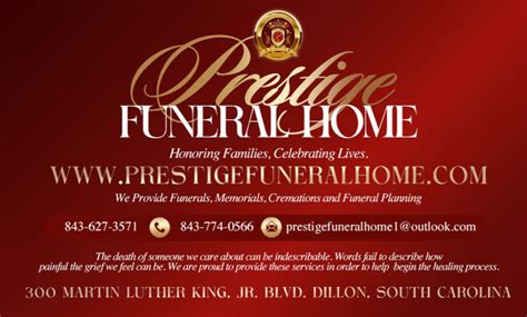 Prestige Funeral Home | Dillon SC
