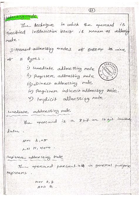Microprocessor Addresing mode - Microprocessor and Microcontrollers ...