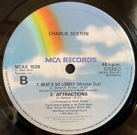 Charlie Sexton / Beat's So Lonely 12inch盤その他にもプロモーション盤 レア盤 レコード 多数出品(ディスコ)｜売買されたオークション情報、yahooの ...