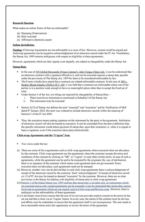 Research Pertaining to Terms of Service - Research Question What makes ...