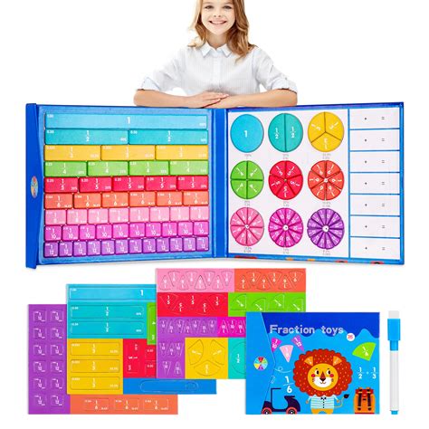 Meetorymagnetic Fraction Book Magnetic Math Manipulatives Fractions ...