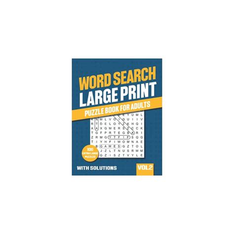 Buy Word Search Large Print: Word Search Puzzle Book for Adults with ...
