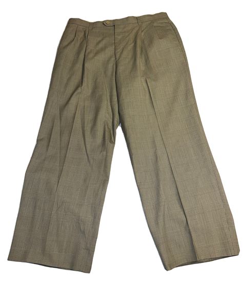 Men's Ben Hogan Khaki Dress Pants Size 38x32 Slacks, Suit Pants, Office ...